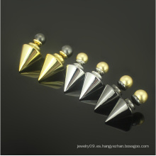 Pendientes de perlas de perlas de acero inoxidable Pendientes de perlas de oro de joyas de moda (hdx1145)
